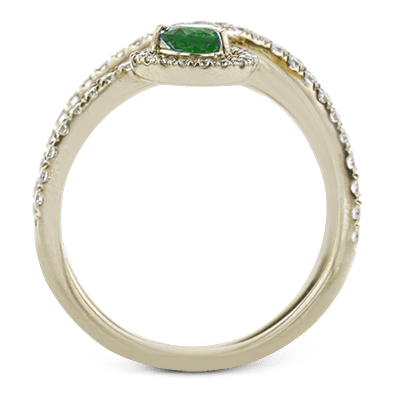 Tempera Color Ring In 18k Gold With Diamonds