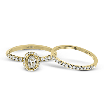 Wedding Set in 18k Gold with Diamonds