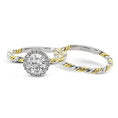 Wedding Set in 18k Gold with Diamonds