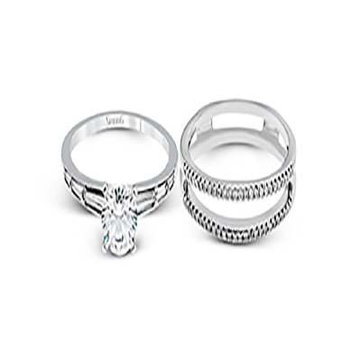 Wedding Set in 18k Gold with Diamonds