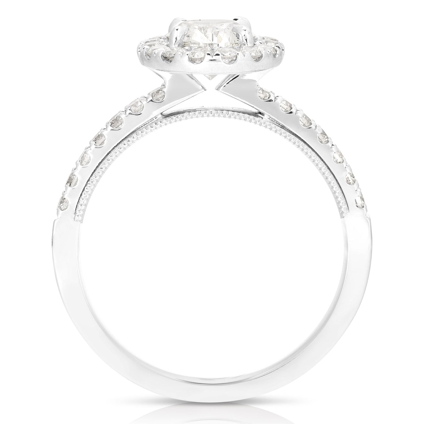 1 Ct Oval Complete Engagement Ring