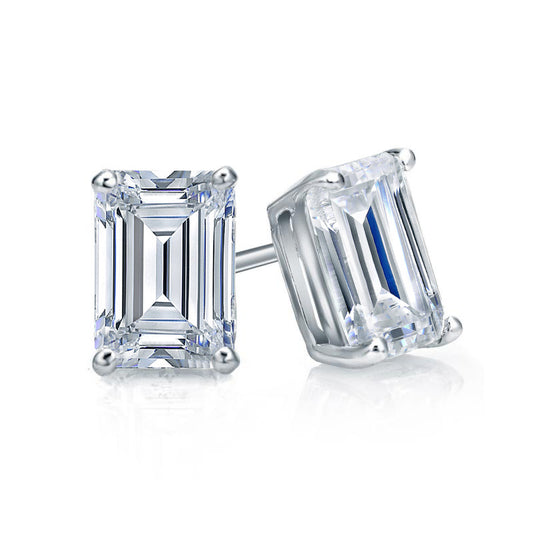 Lab Grown Diamond Stud Earrings Emerald 1.00 ct. tw. (F-G, VS)