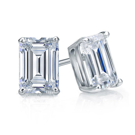 Lab Grown Diamond Stud Earrings Emerald 1.50 ct. tw. (F-G, VS)