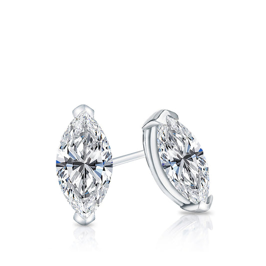 Lab Grown Diamond Stud Earrings Marquise 10.00 ct. tw. (F-G, VS)