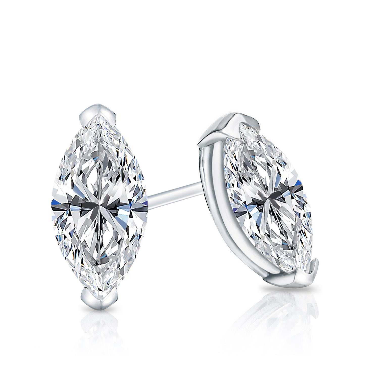 Lab Grown Diamond Stud Earrings Marquise 1.00 ct. tw. (F-G, VS)