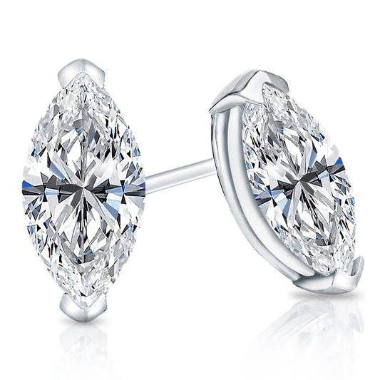 Lab Grown Diamond Stud Earrings Marquise 2.50 ct. tw. (F-G, VS)