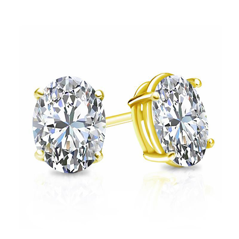 Lab Grown Diamond Stud Earrings Oval 1.25 ct. tw. (F-G, VS)