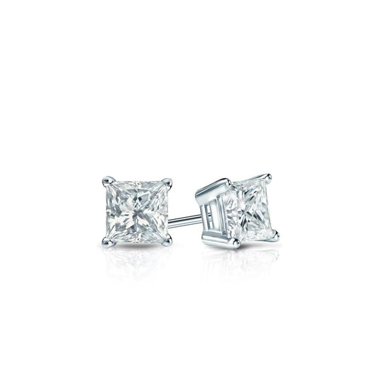 Lab Grown Diamond Stud Earrings Princess 0.90 ct. tw. (F-G, VS)