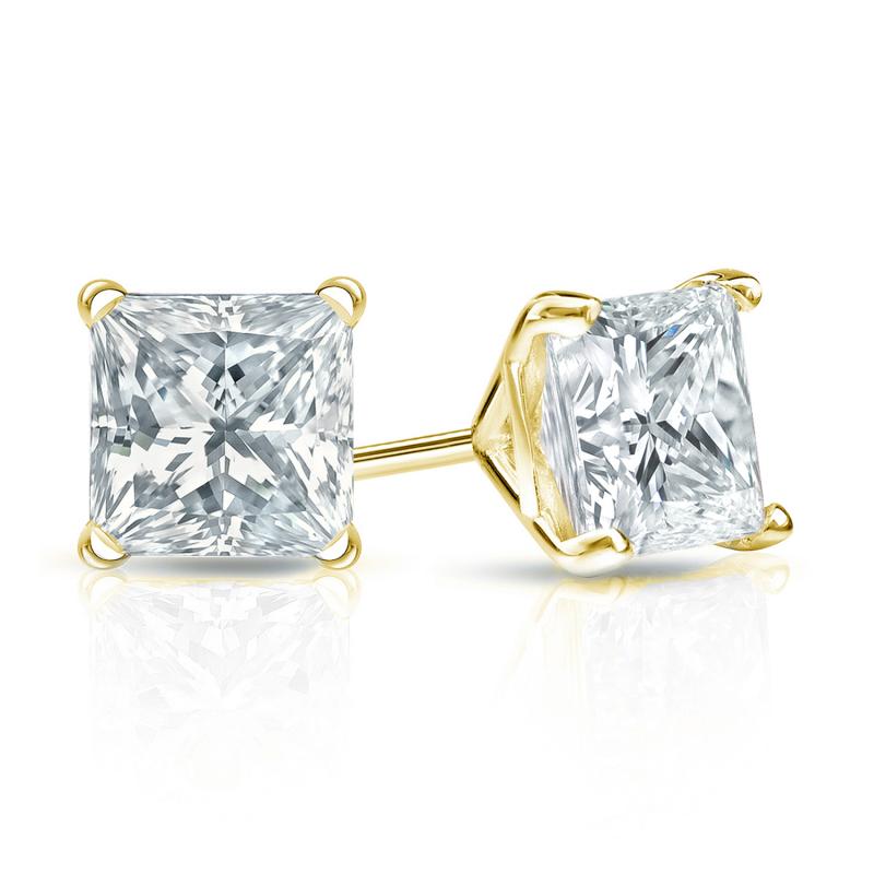 Lab Grown Diamond Stud Earrings Princess 1.25 ct. tw. (F-G, VS)