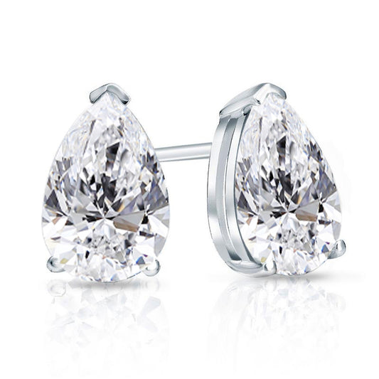Lab Grown Diamond Stud Earrings Pear 6.00 ct. tw. (F-G, VS)