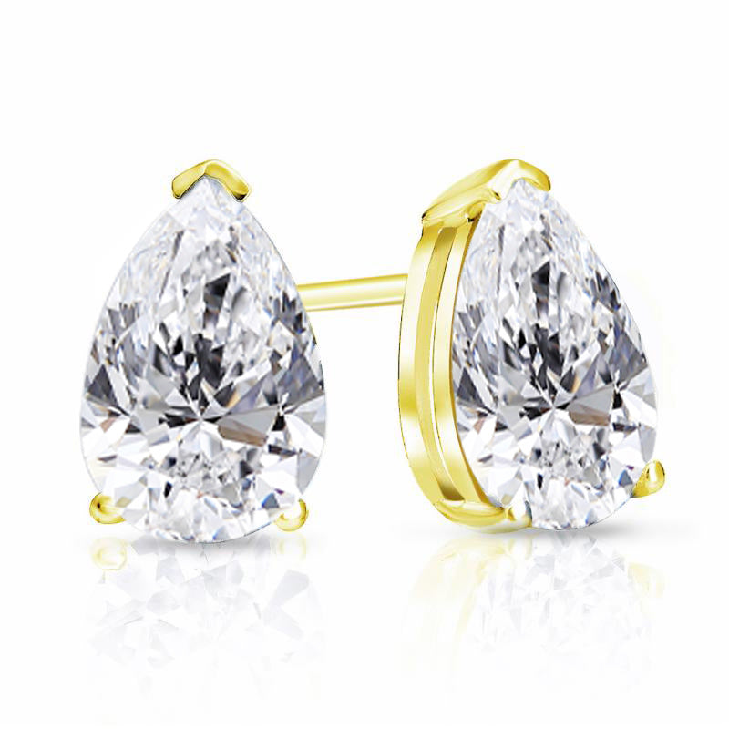 Lab Grown Diamond Stud Earrings Pear 2.50 ct. tw. (F-G, VS)