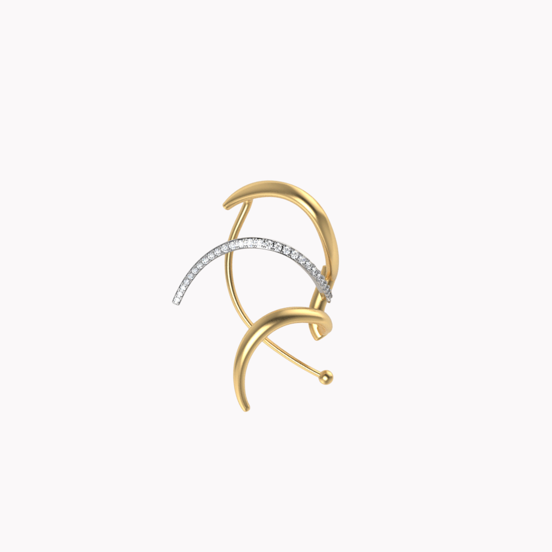 Rays of the Sun Earring Set in 18k Gold with Diamonds